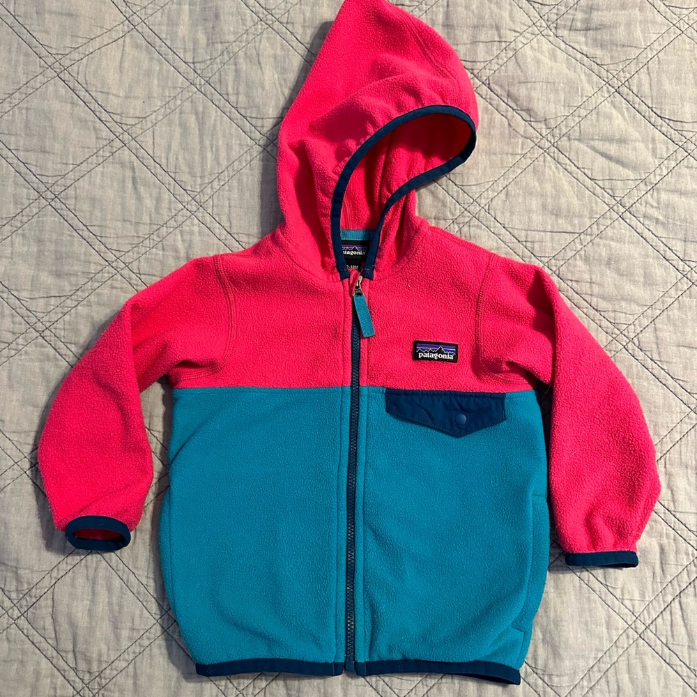 Patagonia micro fleece hooded zip up